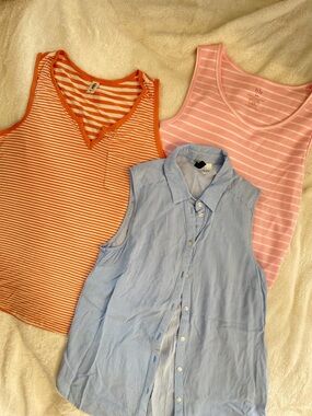 Pink Stripe Tank Top by - Girls' Pink Striped Sleeveless Top